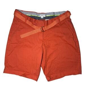 Crown & Ivy Woman's Chino Shorts Belted Size 6